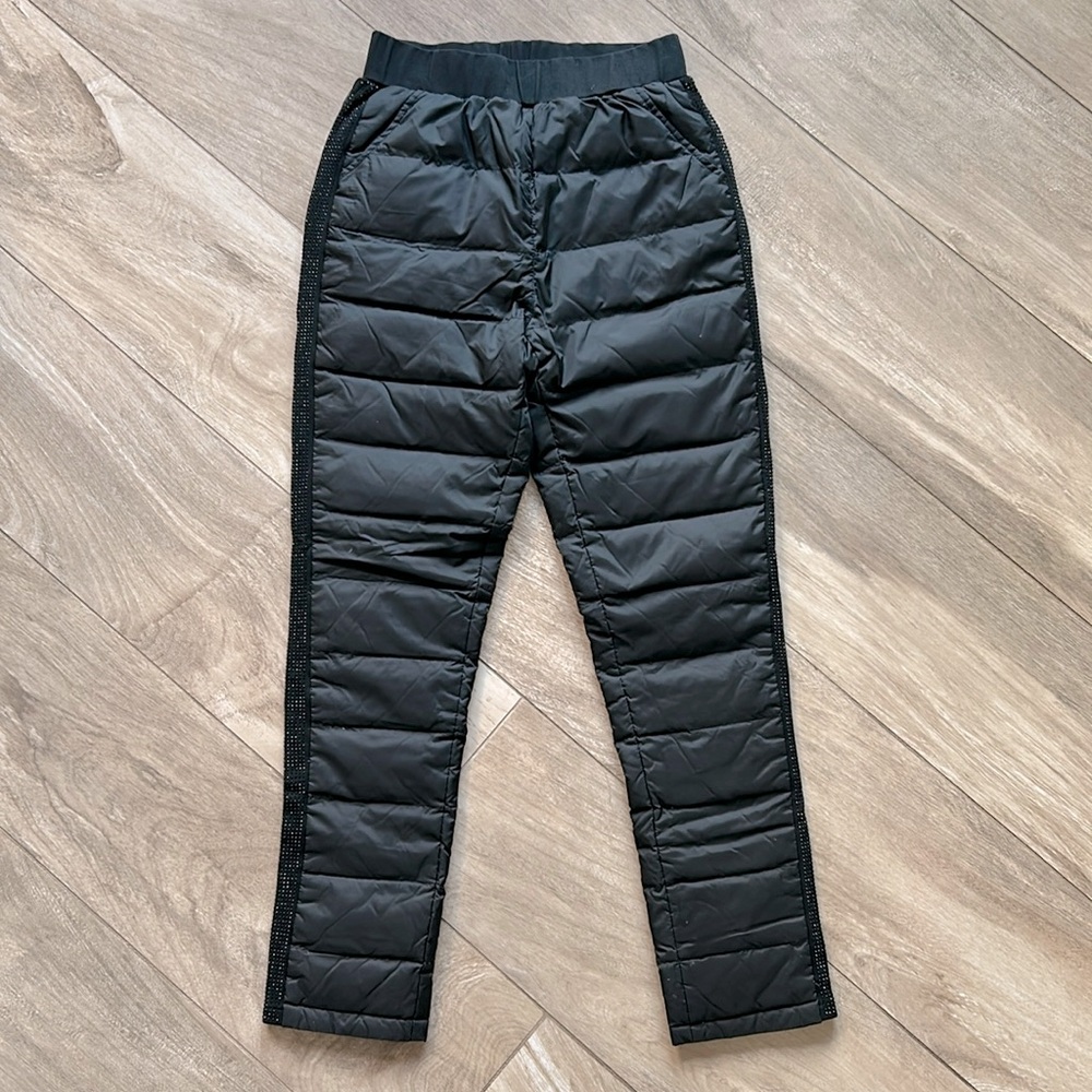 Sleek Black Women's Quilted Joggers